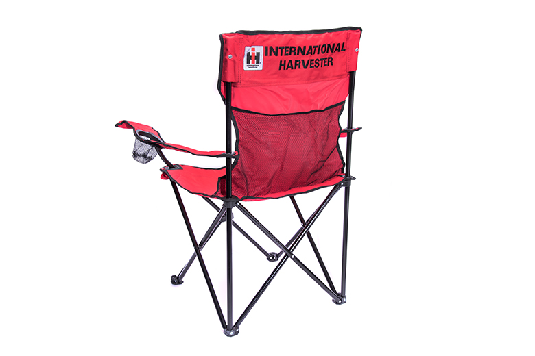 Adult Folding Camp Chair with IH Logo Decals and Emblems Farmall