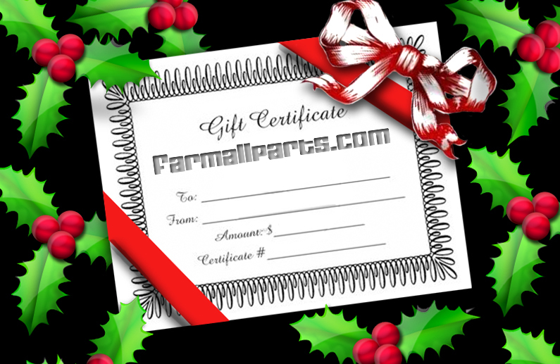 Farmallparts.com Gift Certificate
