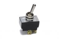 Great switch for lighting or anything that draws a lot of juice. 

This switch has 4 poles. Two separate incoming and two separate outgoing.  Very Heavy duty switch. 20 amp 125 volt, two position On-Off.