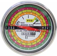 Tachometer Assembly With White Face