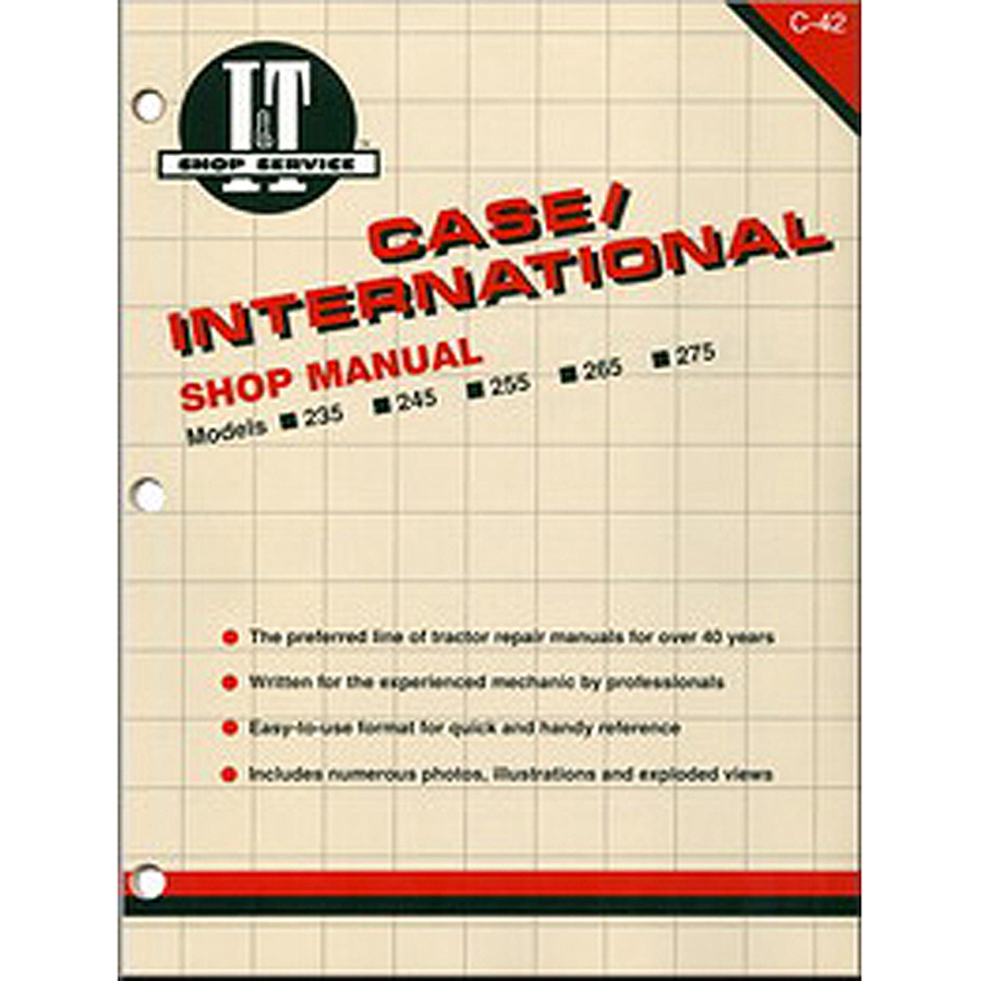 International Harvester Service Manual 136 pages. Includes wiring diagrams for 235