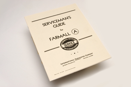 Serviceman's Guide For Farmall A