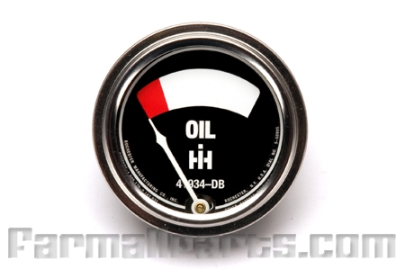 Oil Pressure Gauge -  Farmall H, Super H, M, Super M, Super MD, Super MTA, W, Super W