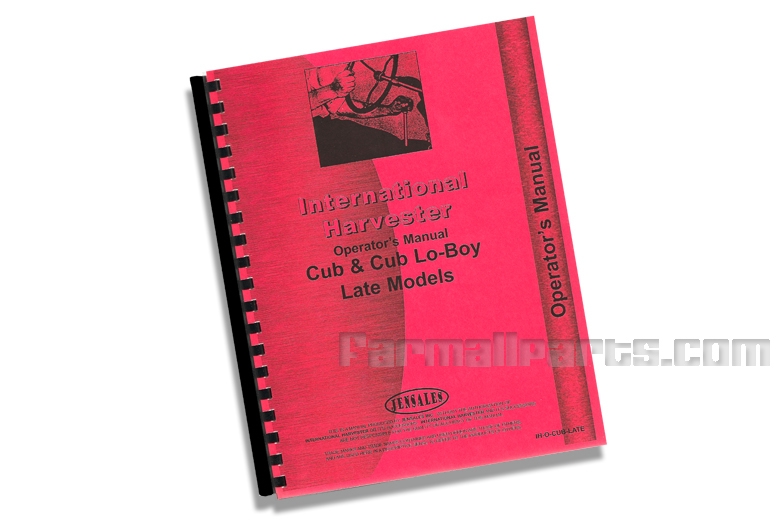 Cub & Cub Lo-Boy Operator's Manual -