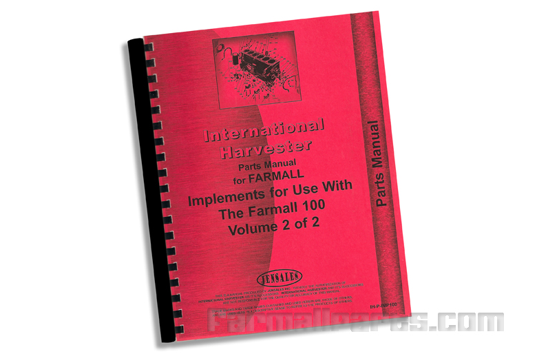 Implement Parts Manual - Farmall 140 Tractor