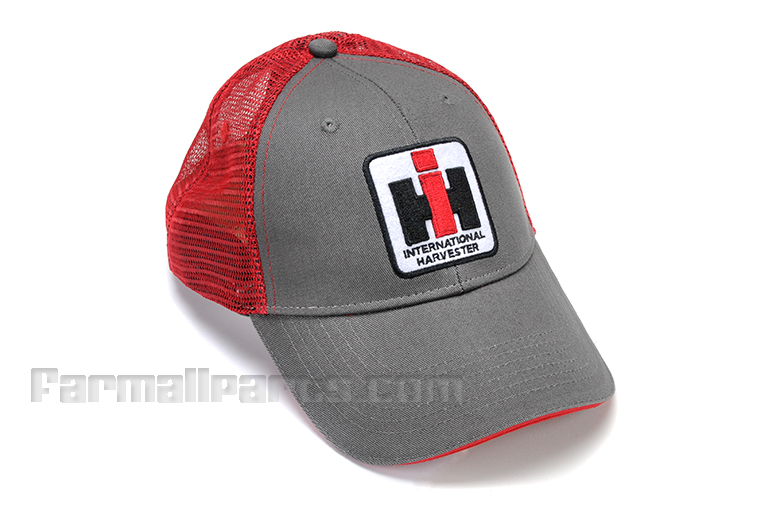 Grey and Red Mesh IH Hat, As Seen on Netflix Show 