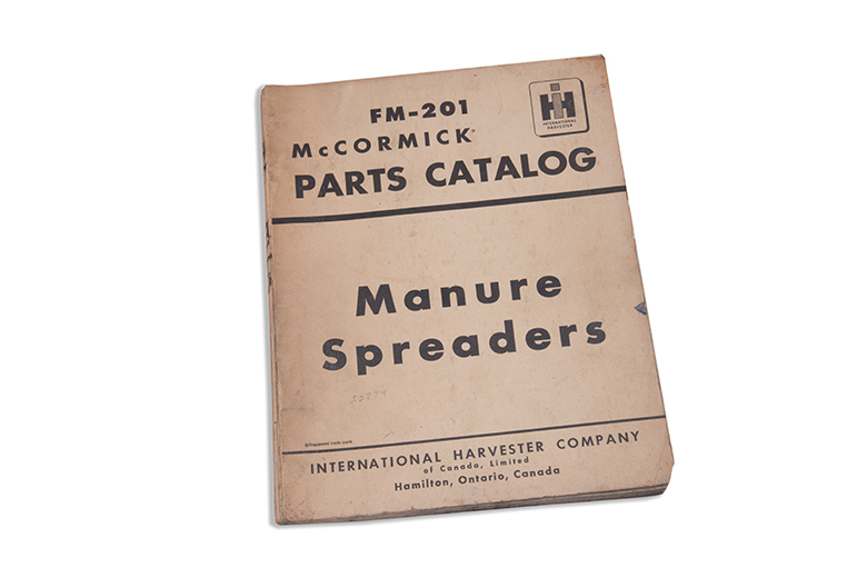 Parts Catalog Manure Spreader