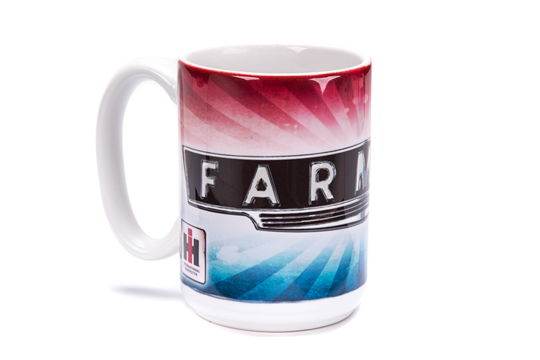 Red White and Blue - Front plate logo - Farmall Mug