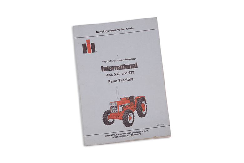 Narrator's Presentation Guide International Tractors
