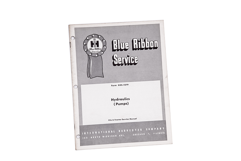Blue Ribbon service manual IH tractor Hydraulics (pump)
