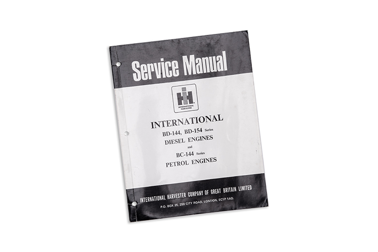 Service Manual for International BD-144, BD-154 Series Diesel & Petrol Engines