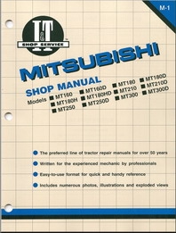 Shop Manual Mitsubishi MT160, MT160D