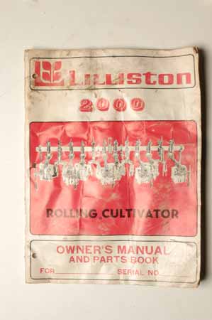 Lilliston Rulling Cultivator Owner's Manual