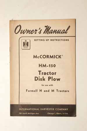 McCormick HM-150 Tractor Disk Plows