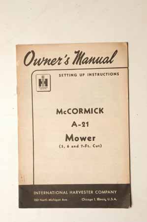 McCormick A-21 Mower