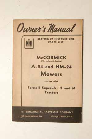 McCormick A-23 And HM-24 Mowers