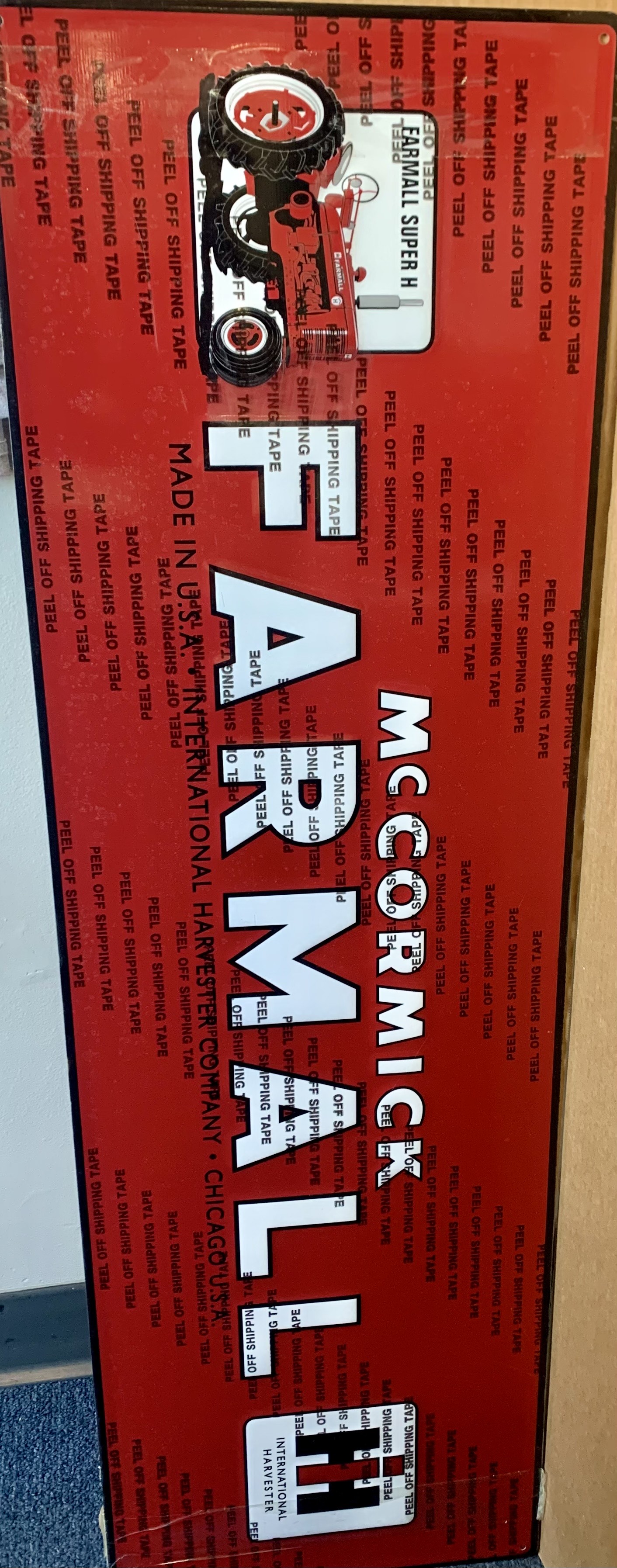 McCormick Farmall Sign metal Super H