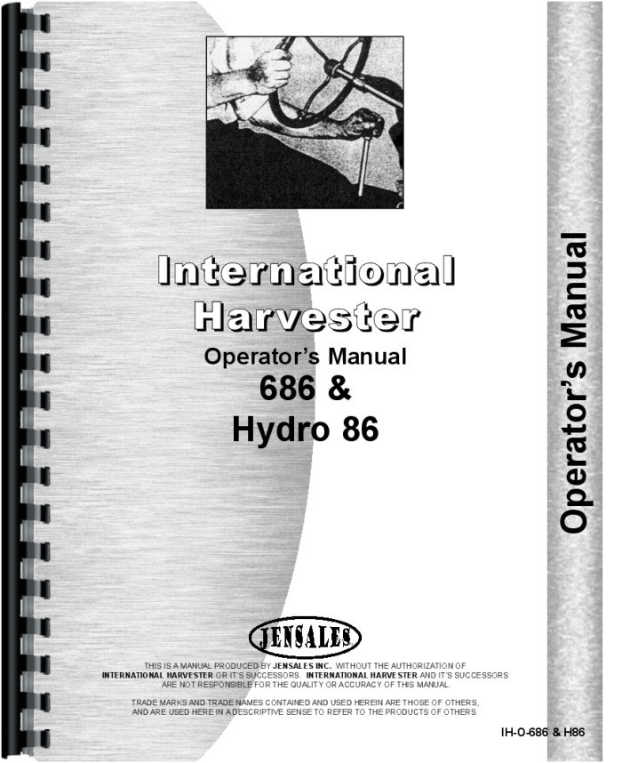 686 And Hydro 86 Tractors Operator's Manual