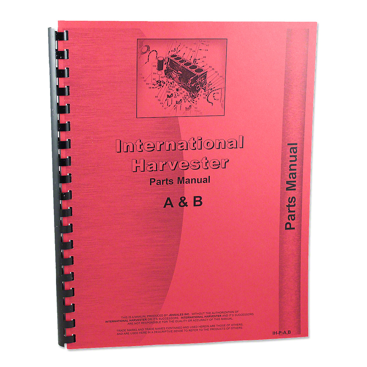 International Harvester Farmall A, AV, Super A Culti-Vision, B, BN Tractors, Parts Manual