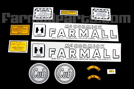 Decal Set Used On Early Cubs, Includes The Circle  Cub