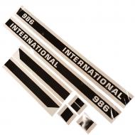 986 Black Cab International Harvester Hood Decal Set (W/CAB)
Fits Models: 986
