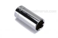 The Farmall spark plugs are typically 7/8, this deep socket is 3/8 drive and is an excellent addition at your under seat tool kit!