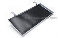 Tractor Tool Tray - Farmall  H, Super H, M, Super M, MTA 400, 450.  Snaps on tractor rail in seconds. Keeps tools at your finger tips. Commercial strength, all steel construction (built to last)
Comes without paint, fitted H.D. tool protector mat.