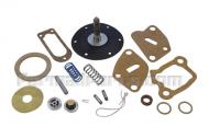Fits International: F12, F14, I12, O12, O14, W12, W14
Dimensions & Notes: NOT FOR USE WITH METHANOL BLENDED GAS --- THIS KIT IS FOR THE LATE AC REPLACEMENT PUMPS (P/N: 1521394) WITH A CAGED CHECK VALVE; ALSO THE DIAPHRAGM IS PEENED ONTO THE SHAFT. --- CONTAINS: DIAPHRAM, MOUNTIING GASKETS, FUEL BOWL SCREEN AND GASKET, PIVOT SHAFT, PLUNGER, SPRINGS, RETAINERS, PACKINGS, CAGED VALVE
Replacement: KIT FOR PUMP # 1521394