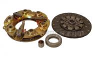 New 6 spline 9 clutch kit narrow fingers. The kit includes disc, pressure plate, throw out bearing and pilot bushing. The hub is 1-1/4.