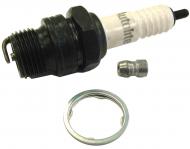 SPARK PLUG --- 18 MM THREAD DIAMETER --- 1/2 REACH --- 7/8 HEX --- MEDIUM HOT --- STD. TIP/RESISTOR --- PLUG GAP .025 --- International Applications: 560, 606, 656, 660, 666, 686, 706, 756, 766, 806, 826, 856, 3616, HYDRO 70, HYDRO 86, T4, T5, T340;