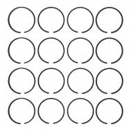 Specifications
4-1/8 bore
(3) 0.093 compression rings
(1) 0.250  oil ring
Other Application Info
Measure old rings before ordering. Do not order by tractor model only. Due to the many different piston manufacturers, there can be as many as 8 different ring sets available for one particular engine. To ensure you order the correct rings, we will need the following information:
1.) Bore Size.
2.) Thickness of each Ring.
3.) How many of each Ring Thickness per Piston. Rings CANNOT be returned if opened. Call or email for price and availability of other sizes.




Model	Note	Equipment Information
Super M	Gas & LP w/ 4-1/8 bore, (3) 0.093 compression rings, (1) 0.250  oil ring.	SOME
Super MTA	Gas 