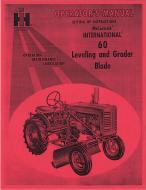 OPERATOR MANUAL REPRINT --- A OPERATORS MANUAL REPRINT ONLY SOMETIMES REFERRED TO AS THE OWNERS MANUAL IS THE MANUAL THAT CAME WITH THE TRACTOR. IT IS THE MANUAL THAT WAS GIVEN TO THE ULTIMATE CONSUMER BY THE MANUFACTURER. IT CAN BE COMPARED TO THE MANUAL YOU RECEIVE IN THE GLOVE BO --- International Applications: MCCORMICK LEVELING & GRADING BLADE FOR FARMALL A & SUPER A
