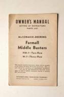 Farmall Middle Busters parts list