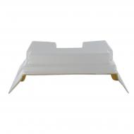 Specifications
Fiberglass Finish. Measures 10-1/2 center to center bolt holes, 4-1/4 tall, 11-3/4 overall length and 6-3/4 overall width.


154		
184		
185