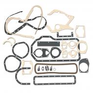 Specifications
Contents and replacement numbers
Oil filter canister bolt gasket, 13839D
Oil filter bas gasket, 45447D
Water pump body gasket, 45981D
Thermostat housing gasket, 45984D
Crankcase pan gasket, 46109D
Crankcase rear oil seal retainer center gasket, 46121D
Water header gasket, 46128D
Crankshaft rear oil seal retainer gasket, 46131D
Crankshaft rear oil seal retainer plate gasket, 46134D
Crankcase rear dust seal gasket, 46137D
Injection pump mount gasket, 46583DA
Breather pipe flange gasket, 46700D
Push rod chamber side plate gasket, 49029DA
Water trap gasket, 5157D
Magneto drive cover gasket, 704457R1
Thermostat housing gasket, 706616R1
Injection pump gear cover gasket, 840512R1
Rear crankshaft felts, 840553R1
Crankcase front cover gasket, 840559R1
Crankcase front plate gasket, 840560R1

BMD		the following with British BD264 4 cylinder diesel engines
B-450		the following with British BD264 4 cylinder diesel engines
