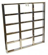 CHROME STEEL GRILLE --- CHROME PLATED; STEEL --- International Applications: 766, 786, 886, 966, 986, 1066, 1086, 1466, 1468, 1486, 1566, 1568, 1586, HYDRO 100, HYDRO 186