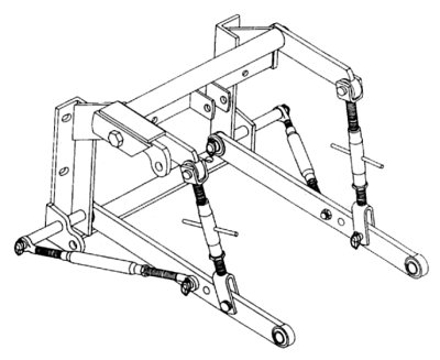 3 Point Hitch Adapter Kit - 544, 656