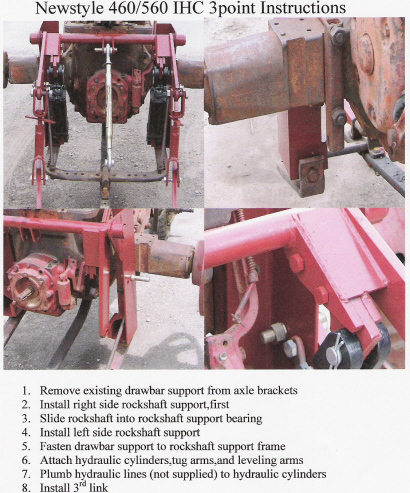 3 Point Hitch Adapter - Farmall M, 460, 560