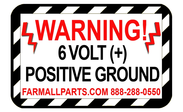 Warning 6 Volt Positive T Shirt
