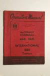 IH Operator's MANUAL mcCormick Farmall 460,560 tractors